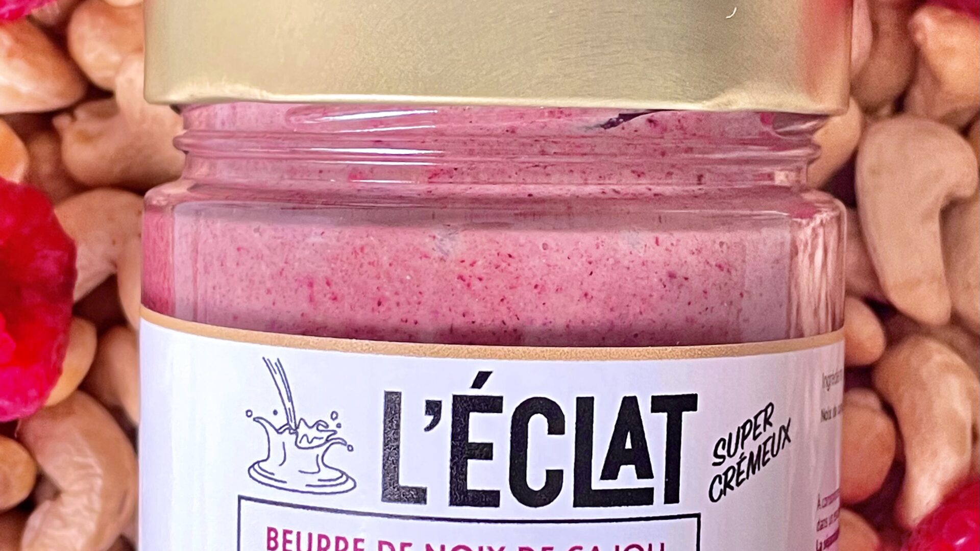 Beurre de cajou à la framboise - Conserves & tartinables, Petit déjeuner