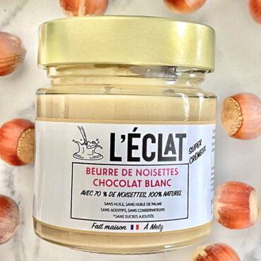 Beurre de noisette au chocolat blanc vegan - Conserves & tartinables