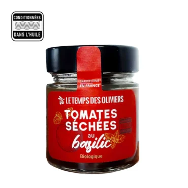 Tomates séchées au basilic dans l'huile - Conserves & tartinables