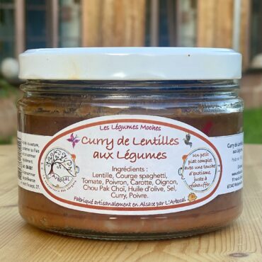 curry lentilles aux légumes - L'Arbocal - Conserves & tartinables
