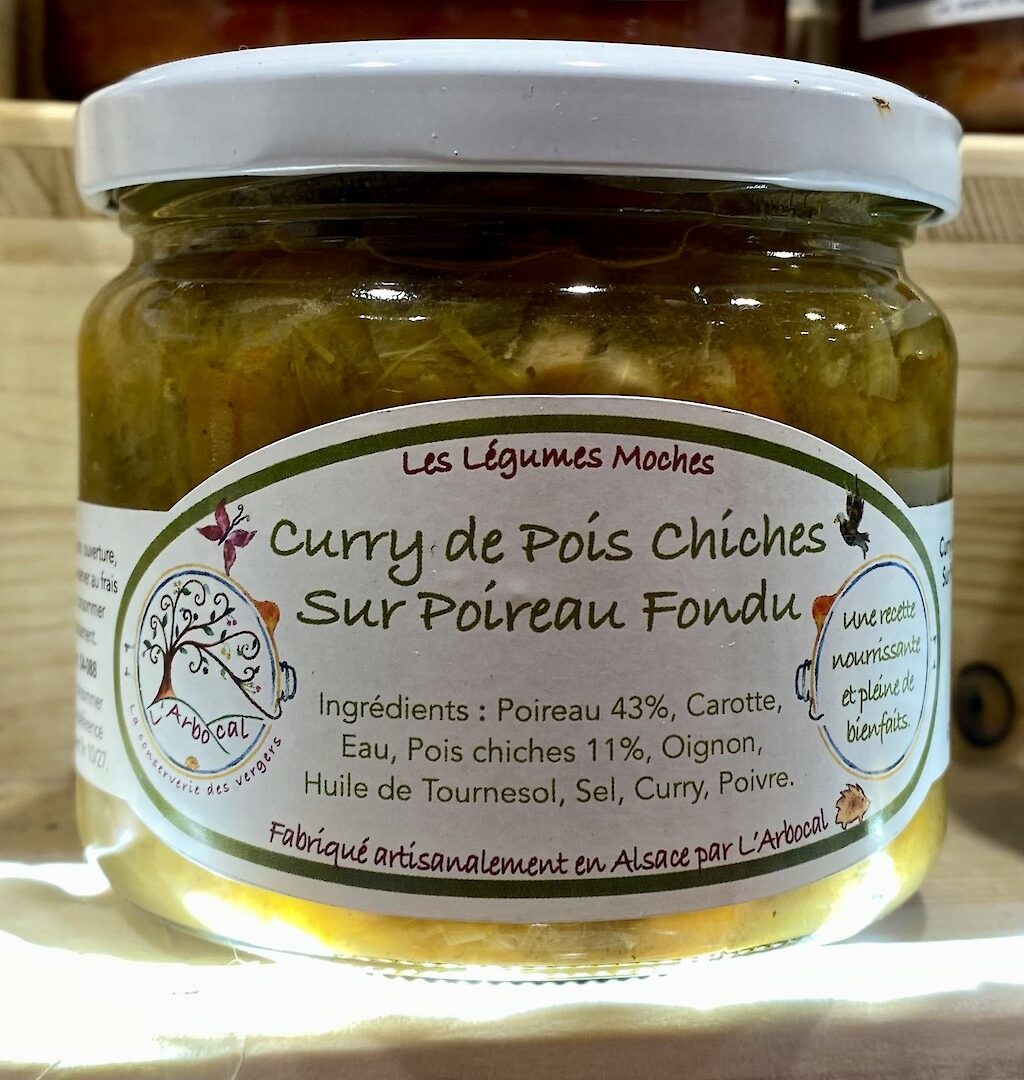 Curry de pois chiches - L'Arbocal