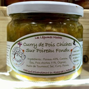 Curry de pois chiches - L'Arbocal - Conserves & tartinables
